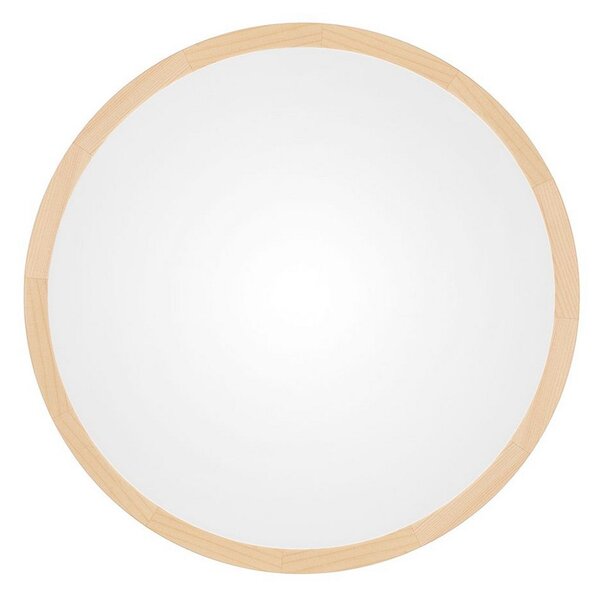 TEMAR LIGHTING Stropna svetilka Cleo DR800, borov les, Ø 80 cm, 6-svetilna, E27, zatemnjen, Les, Dnevna soba / jedilnica, Les, Sodobni