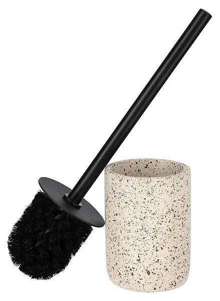 Camargue Garnitura z WC ščetko Stone Terazzo (Š x V: 9,6 x 39,5 cm, Polirezin, Bež barve)