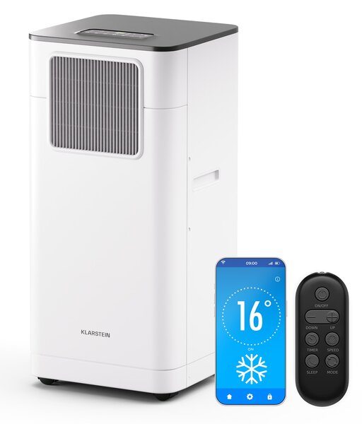 Klarstein Klimatska naprava Breeze Box 7K Smart PAC, način 3 v 1, inteligentno upravljanje, do 25 m², 24-urni časovnik, mobilna