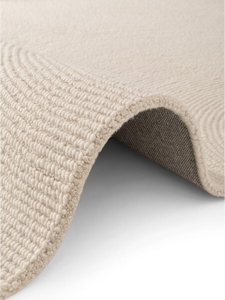 Ročno tkana volnena preproga v svetli naravni barvi 80x150 cm Calmio – Hanse Home