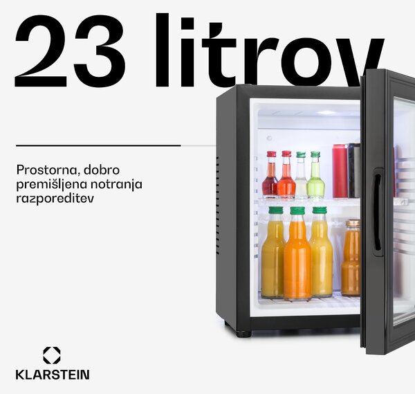 Klarstein Brooklyn 48cm 23L Hladilnik za Pijačo Črna