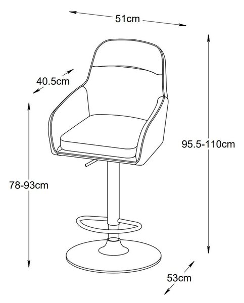 Kremno beli barski stoli v kompletu 2 ks (višina sedeža 69 cm) Avola – Unique Furniture