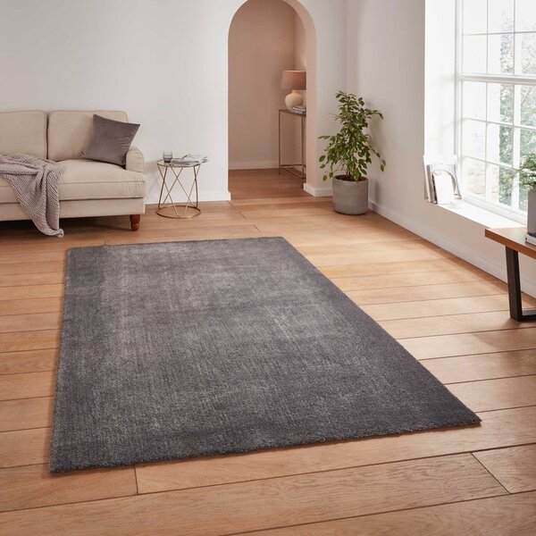 Antracitno siva pralna preproga 80x150 cm Cove – Think Rugs