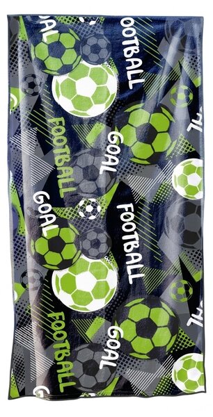 Hitro sušeča XL plažna brisača GOAL pisana 100 x 180 cm, 100% mikrotkanina