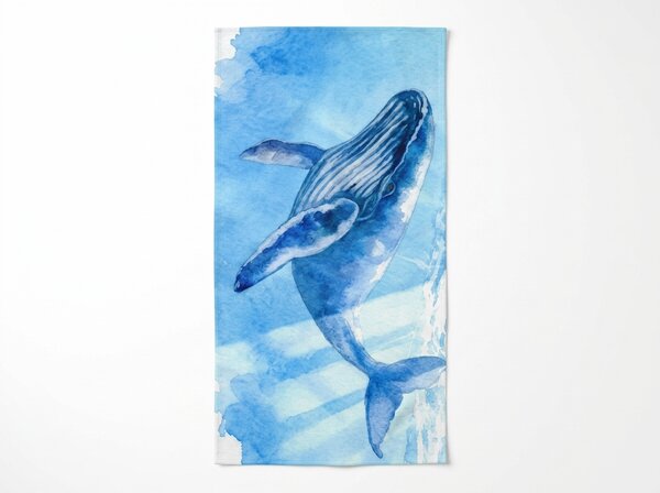 Hitrosušeča plažna brisača BALEANA modra 70 x 140 cm, 100% mikrotkanina