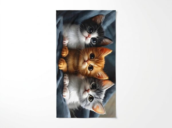 Hitro sušeča se plažna brisača CATTINO barvna 70 x 140 cm, 100% mikrotkanina