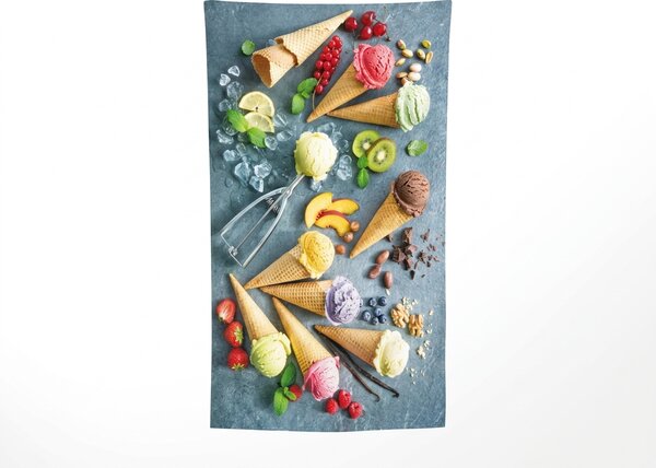 Hitro sušeča XXL plažna brisača GELATTO barvna 150 x 210 cm, 100% mikrotkanina