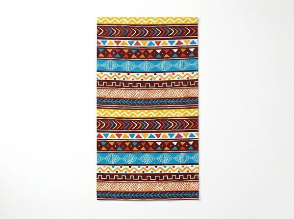 Hitrosušeča XXL pisana plažna brisača AZTECA 150 x 210 cm, 100% mikrotkanina