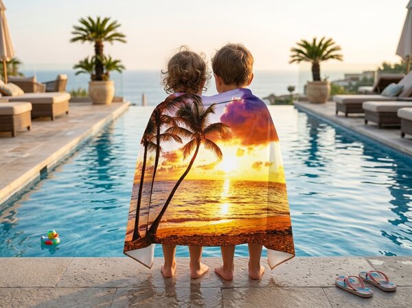 Hitrosušeča XXL plažna brisača SUNDARA barvna 150 x 210 cm, 100% mikrotkanina