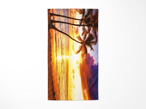 Hitrosušeča XXL plažna brisača SUNDARA barvna 150 x 210 cm, 100% mikrotkanina