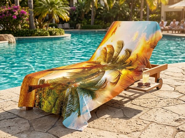 Hitrosušeča XXL plažna brisača SOLIVANA barvna 150 x 210 cm, 100% mikrotkanina