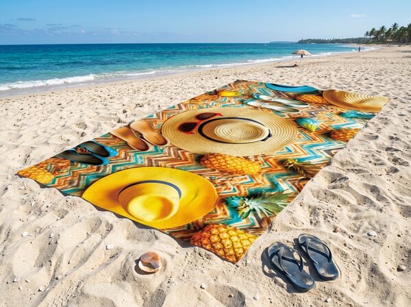 Hitrosušeča XXL plažna brisača VACALIO barvna 150 x 210 cm, 100% mikrotkanina
