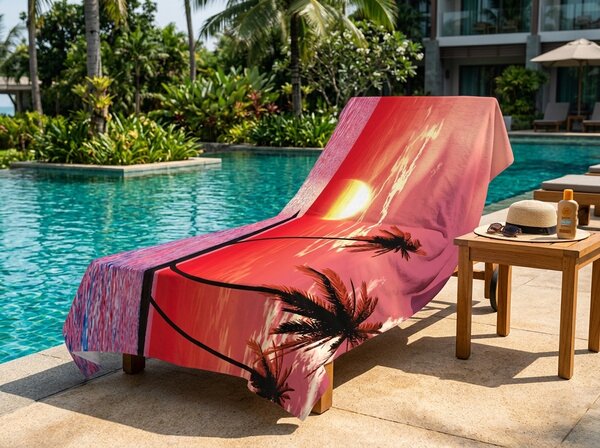 Hitrosušeča XXL plažna brisača SERENA barvna 150 x 210 cm, 100% mikrotkanina