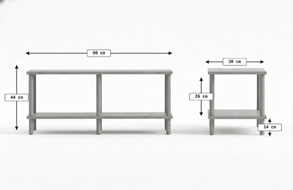 TV omarica SOLE 90 cm, antracit