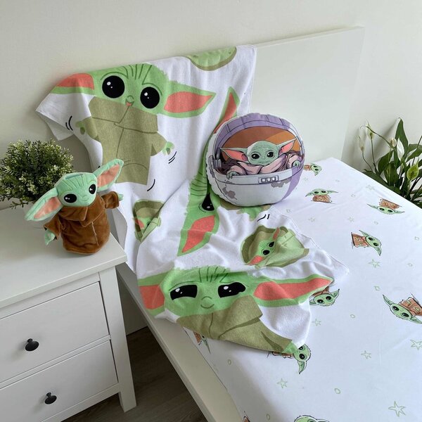 Bombažna otroška brisača 70x140 cm Star Wars Baby Yoda – Jerry Fabrics