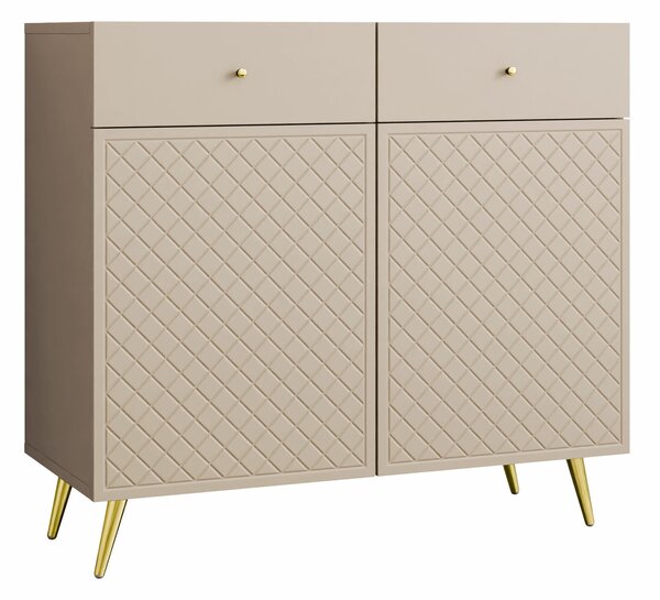 Komoda Comfivo K100, Beige, 92x100x42cm