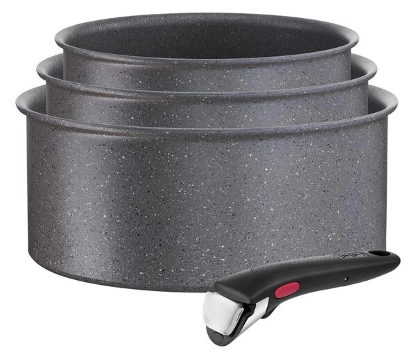 Tefal - Set kuhinjske posode 4 kom. INGENIO BLACK STONE