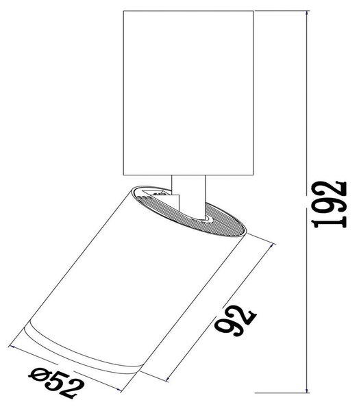 STROPNA SVETILKA 5,2/19,2/9,2 cm