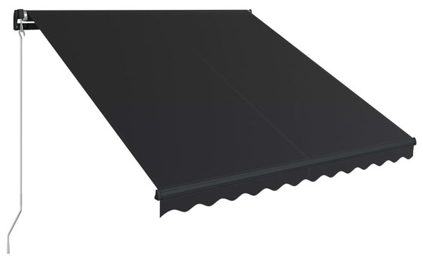 VidaXL Ročno zložljiva tenda 300x250 cm antracitna