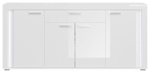 MID.YOU Dnevni Regal Skylight, Bela, Visoki Sijaj, 3-Delno