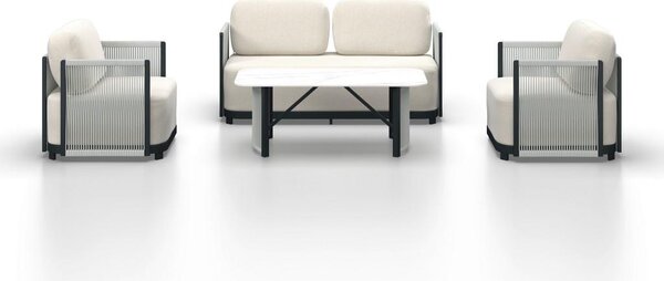 Bessagi Garden Lounge Garnitura Coralie, Krem