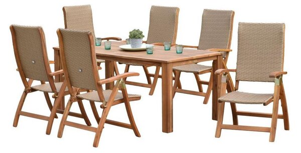 Gardenson Vrtni Set Capri, 7-Delno, Masivno