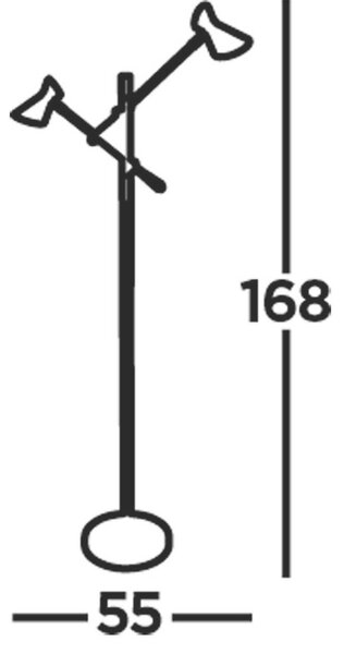 STOJEČA LED-SVETILKA Diablo 800 lm 3000 K