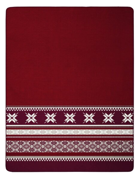 ODEJA Alpine Collection 2026 150/200 cm večbarvno, temno rdeča