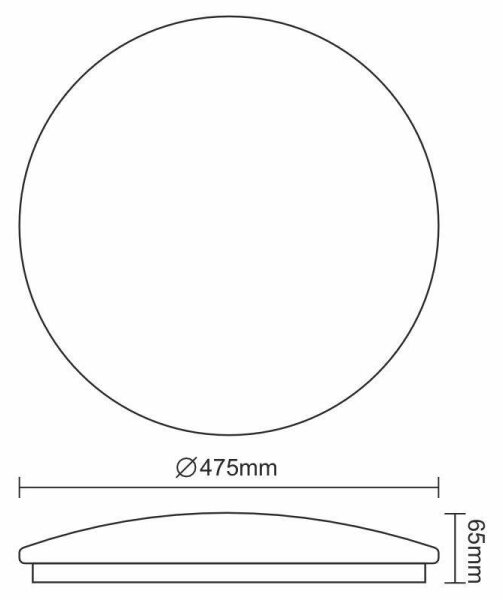 LED Stropna svetilka OPAL LED/48W/230V 4000K