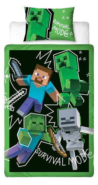 Otroška posteljnina MINECRAFT MOOD barvna Dimenzije posteljnine: 70 x 80 cm | 140 x 200 cm