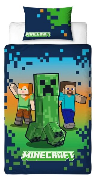 Otroška posteljnina MINECRAFT HEROES barvna Dimenzije posteljnine: 70 x 80 cm | 140 x 200 cm