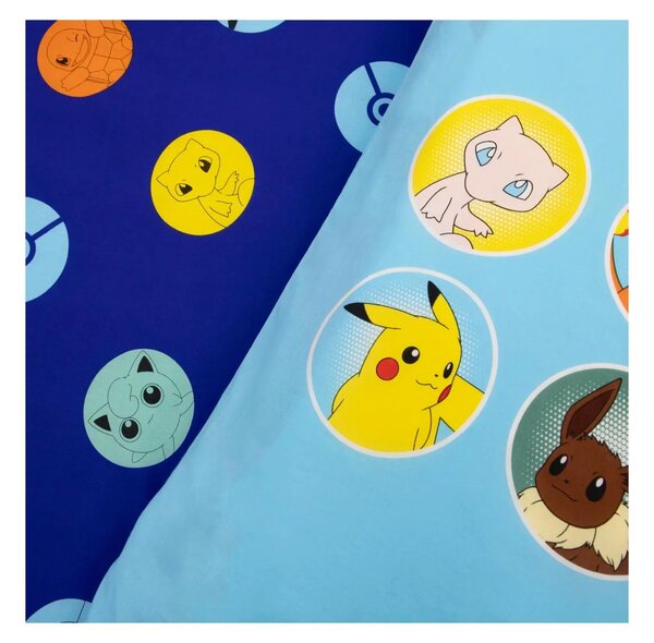 Otroška posteljnina POKÉMON TEAM barvna Dimenzije posteljnine: 70 x 80 cm | 140 x 200 cm