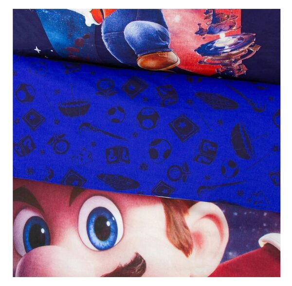 3D bombažna posteljnina MARIO GALAXY barvna, 100% bombaž Dimenzije posteljnine: 70 x 80 cm | 140 x 200 cm