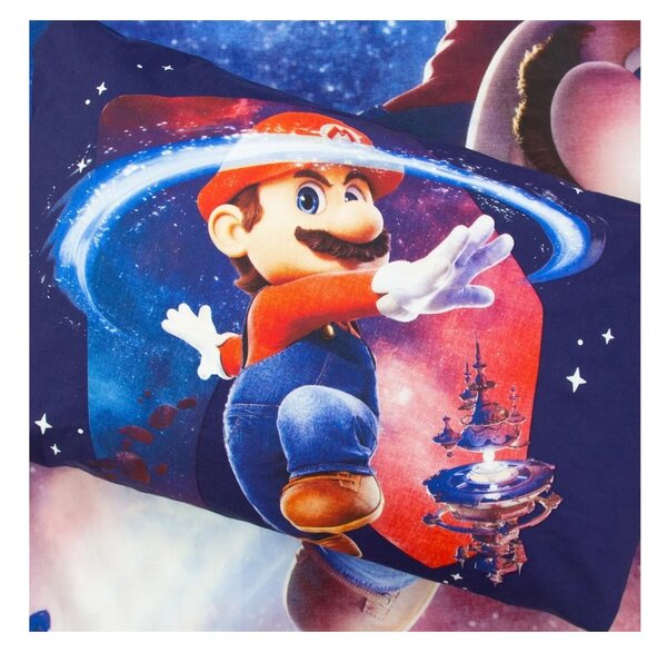 3D bombažna posteljnina MARIO GALAXY barvna, 100% bombaž Dimenzije posteljnine: 70 x 80 cm | 140 x 200 cm
