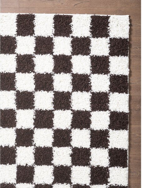 Rjava/kremno bela preproga 80x150 cm Grida – ESTE