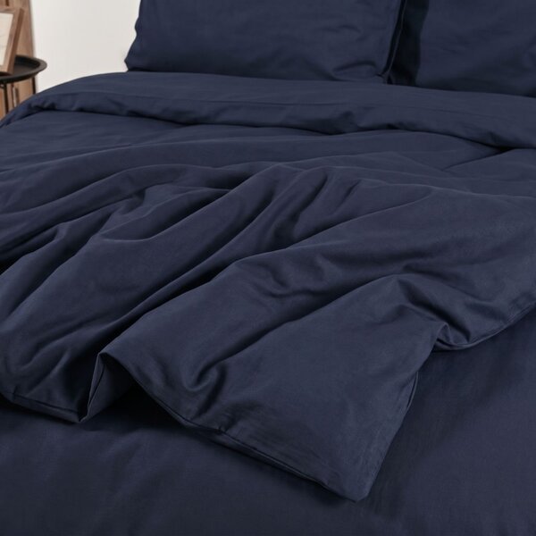 Flanelna posteljnina Navy EMI