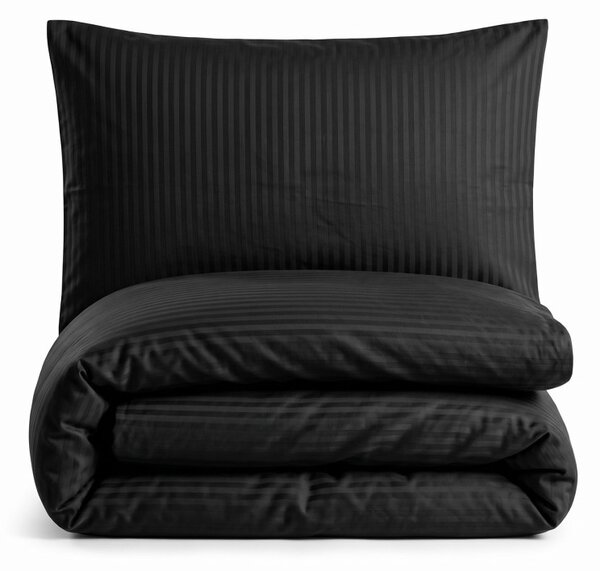 Posteljnina Black damast saten EMI