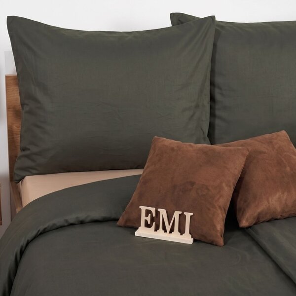Posteljnina Dark Green saten EMI
