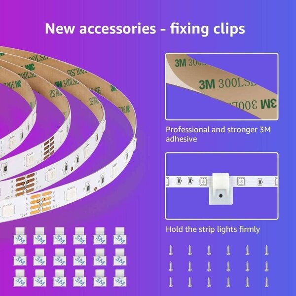 Set LED trak 20m RGB IP20 - 2x10m glasbeni