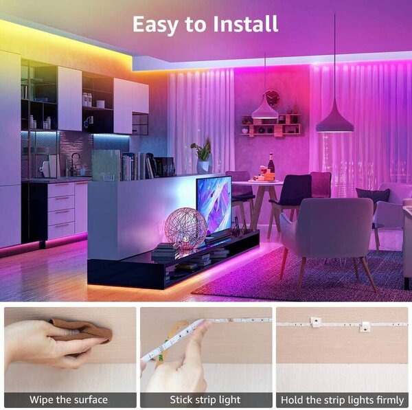 Set LED trak 20m RGB IP20 - 2x10m glasbeni
