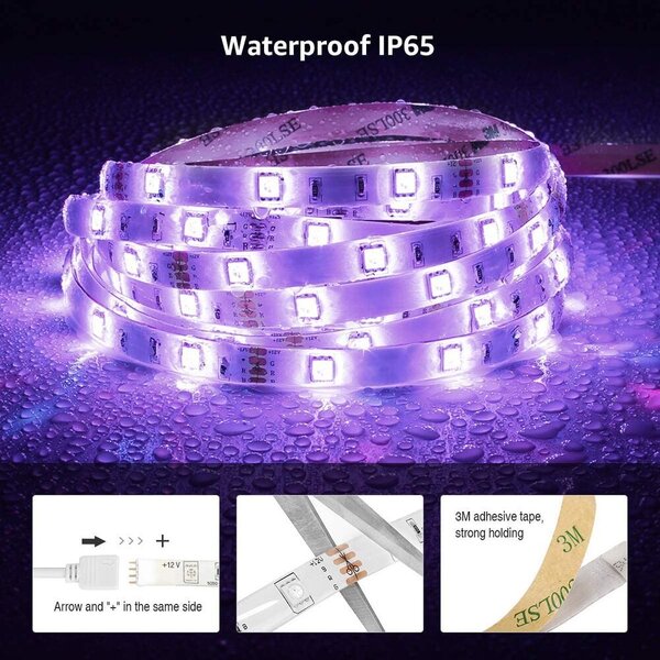 WIFI 5m Set LED trak RGB IP65 - vodoodporen