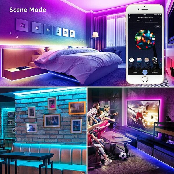 WIFI 10m Set LED trak RGB IP20 - 2x5m 5050 SMD