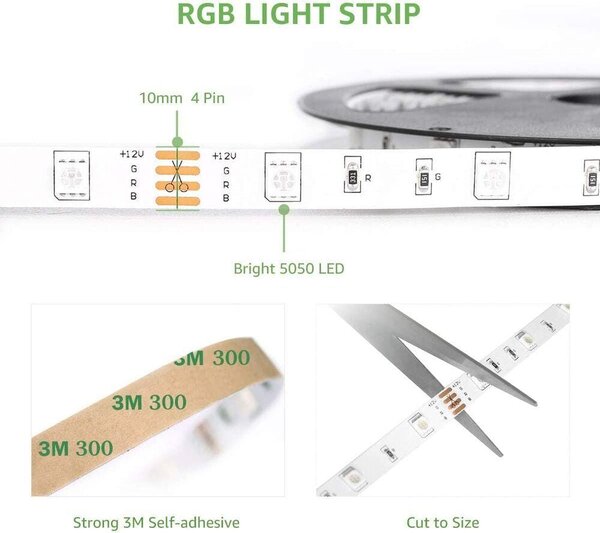 10m Set LED trak RGB IP20 -2x5m