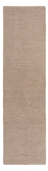 Bež ročno tkan volnen tekač 80x230 cm Harris Boucle – Flair Rugs