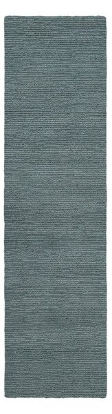 Prašno moder ročno tkan volnen tekač 80x230 cm Harris Boucle – Flair Rugs
