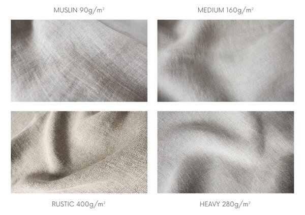 Rimska zavesa šir. 180 cm Heavy Linen 10 barv