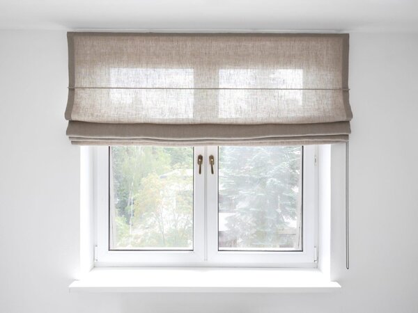 Rimska zavesa šir. 180 cm Heavy Linen 10 barv