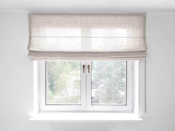 Rimska zavesa šir. 200 cm Heavy Linen 10 barv