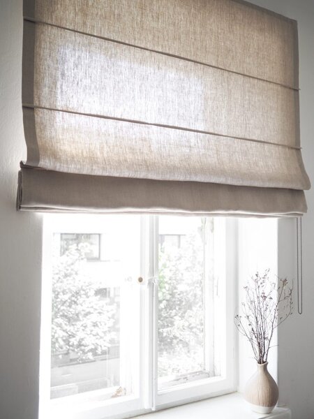 Rimska zavesa šir. 180 cm Heavy Linen 10 barv