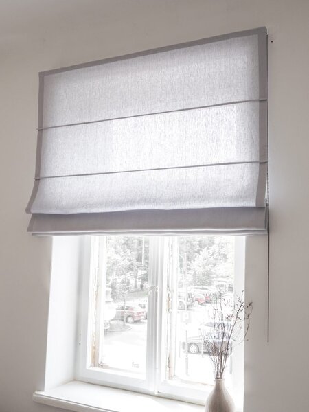 Rimska zavesa šir. 120 cm Heavy Linen 10 barv